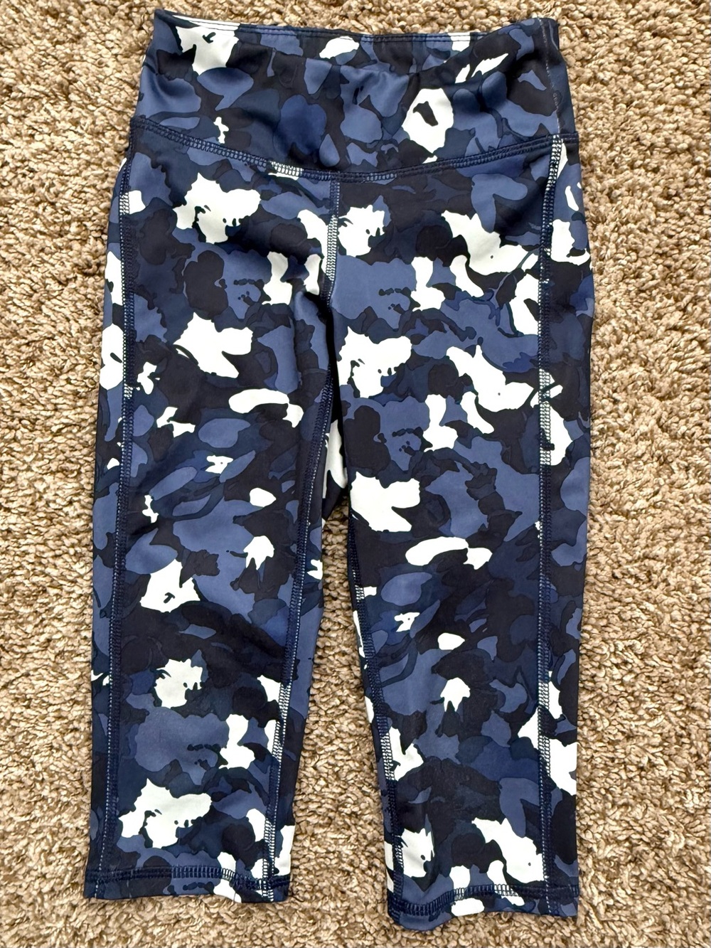 Old Navy Girls Powersoft Floral Capri Active Leggings Size XS 5